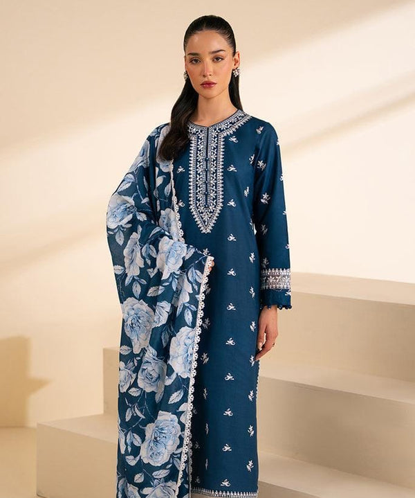 Urge Brand Dhanak Three Piece Embroidery (Copy)