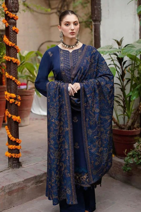 BREEZE Dhanak embroidered Three Piece